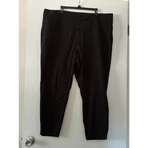 Love Revival Plus Size 20 Black Jeans Pants 3 Button High Waist Cotton Stretch